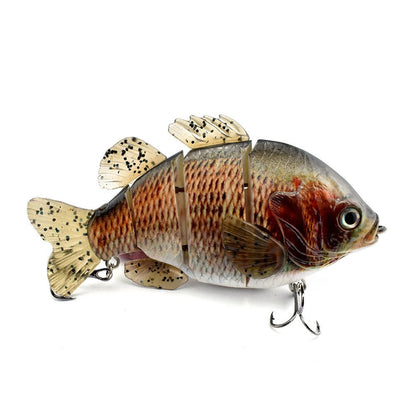 PVC Soft Tail Multi - Section Fishing Lure – 130mm Tilapia Bait with Realistic Swim Action | Freshwater Lures – 869 One Fishing Gear for Artificial Fishing Bait (5 view)