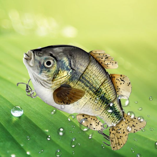PVC Soft Tail Multi - Section Fishing Lure – 130mm Tilapia Bait with Realistic Swim Action | Freshwater Lures – F17、896、913、 869 (4 in total) Fishing Gear for Artificial Fishing Bait (2 view)