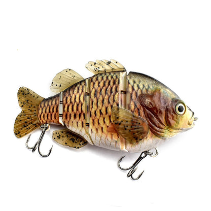 PVC Soft Tail Multi - Section Fishing Lure – 130mm Tilapia Bait with Realistic Swim Action | Freshwater Lures – 913 One Fishing Gear for Artificial Fishing Bait (6 view)