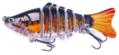 10cm Multi Section Fish Lure – Realistic Hard Bait for – Color(8 Colors) Fishing Gear by SbrTnHomes
