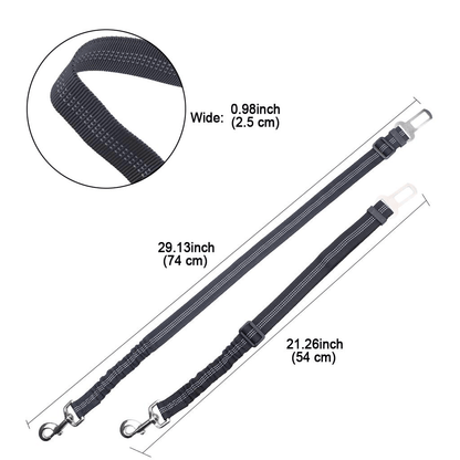 Car Elastic Safety Leash – Black Pet for pets (2 view)