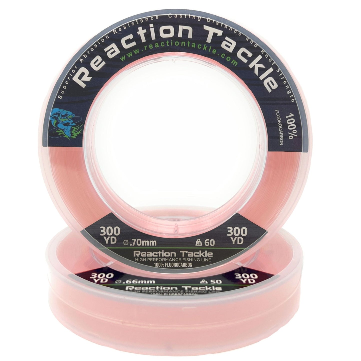 Reaction Tackle 100% Pure Fluorocarbon Fishing Line – Clear Fluorocarbon Fishing Line for fishing (12 view)