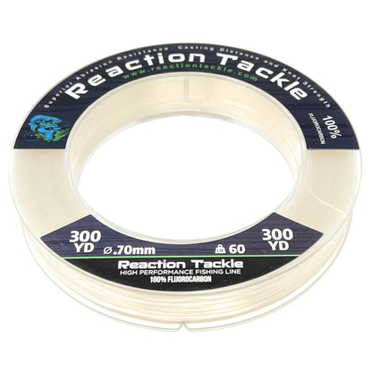 Reaction Tackle 100% Pure Fluorocarbon Fishing Line – Clear Fluorocarbon Fishing Line for fishing (14 view)