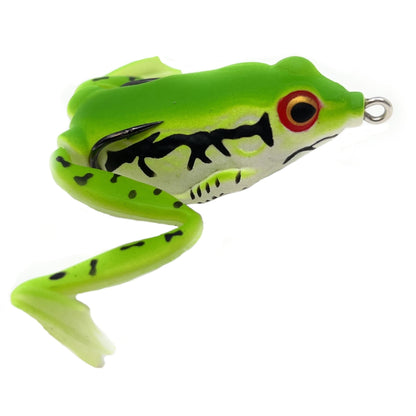 Reaction Tackle 2.25" Hollow Body Frogs with Swimming Legs (2 - Pack) – Cuban Tree Frog 14 for fishing (14 view)
