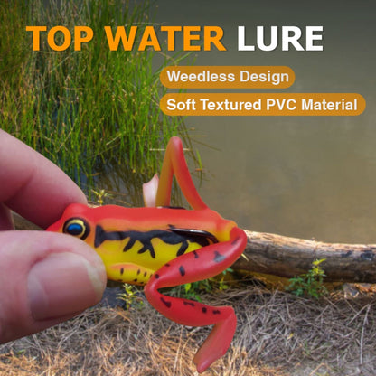 Reaction Tackle 2.25" Hollow Body Frogs with Swimming Legs (2 - Pack) – Swamp Frog 25 for fishing (22 view)