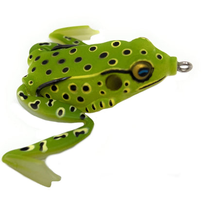 Reaction Tackle 2.25" Hollow Body Frogs with Swimming Legs (2 - Pack) – Green Tree Frog 20 for fishing (16 view)