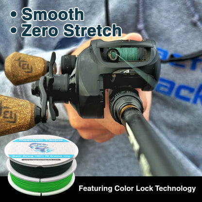 Reaction Tackle 9 Strand Braided Fishing Line – Moss Green Braided Fishing Line for fishing (6 view)