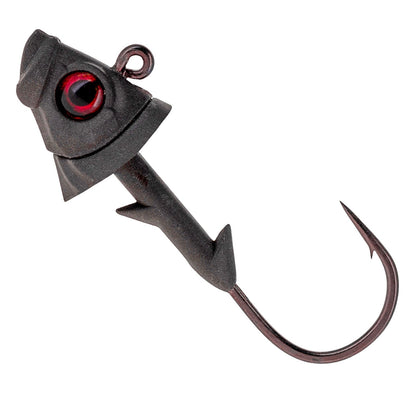 Reaction Tackle 97% Pure Tungsten Swimbait Jig with Realistic Fish Head - 5 - PACK - New – 1/4 oz (3/0 Hook) for fishing (11 view)