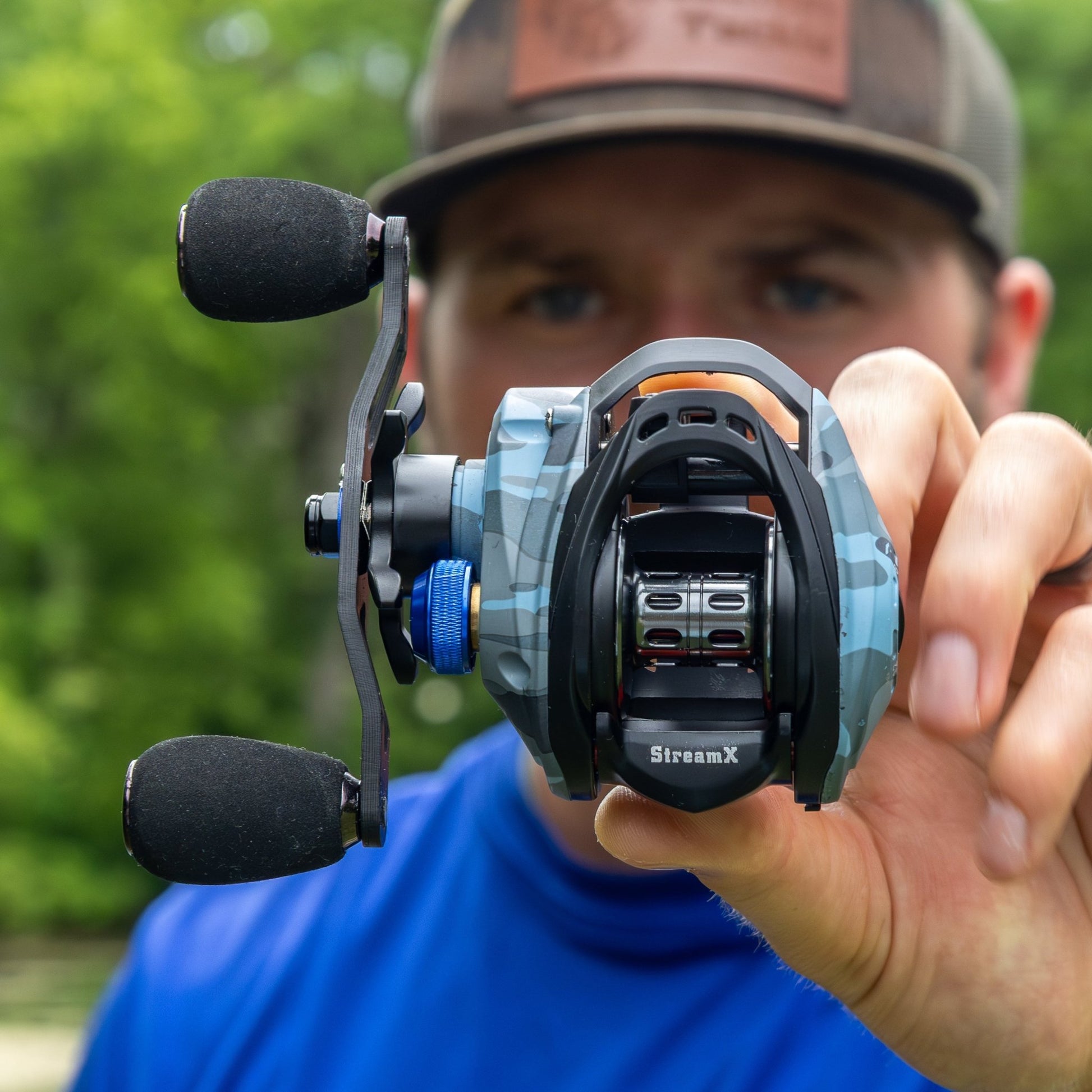 Reaction Tackle Baitcasting Fishing Reel - StreamX Edition - 7.5:1 gear ratio - NEW – Right Handed for Baitcasting Reel (9 view)