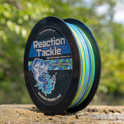 Reaction Tackle Braided Fishing Line - Aqua Camo – 10lb Braided Fishing Line for fishing (4 view)