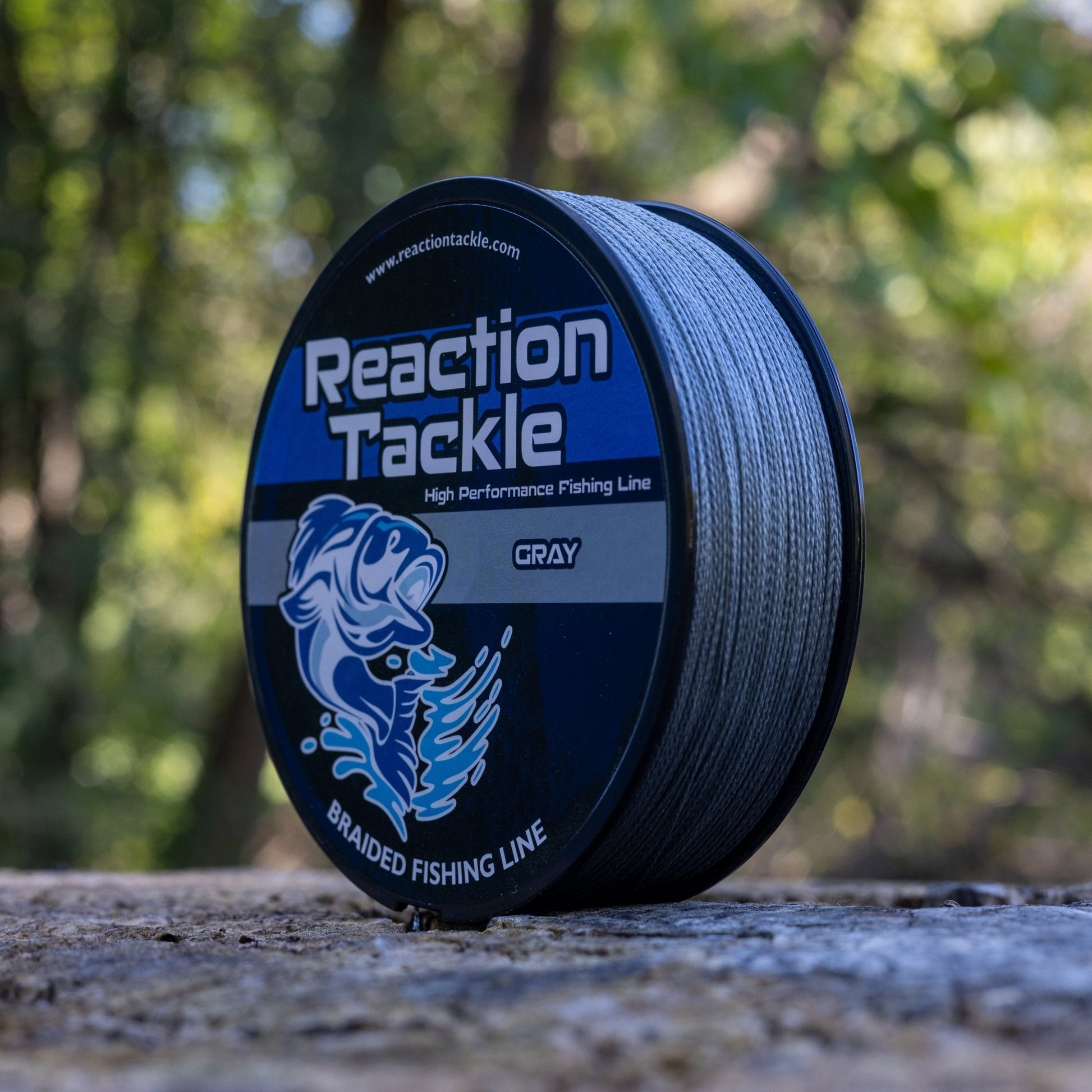 Reaction Tackle Braided Fishing Line - Gray – 10lb Braided Fishing Line for fishing (4 view)