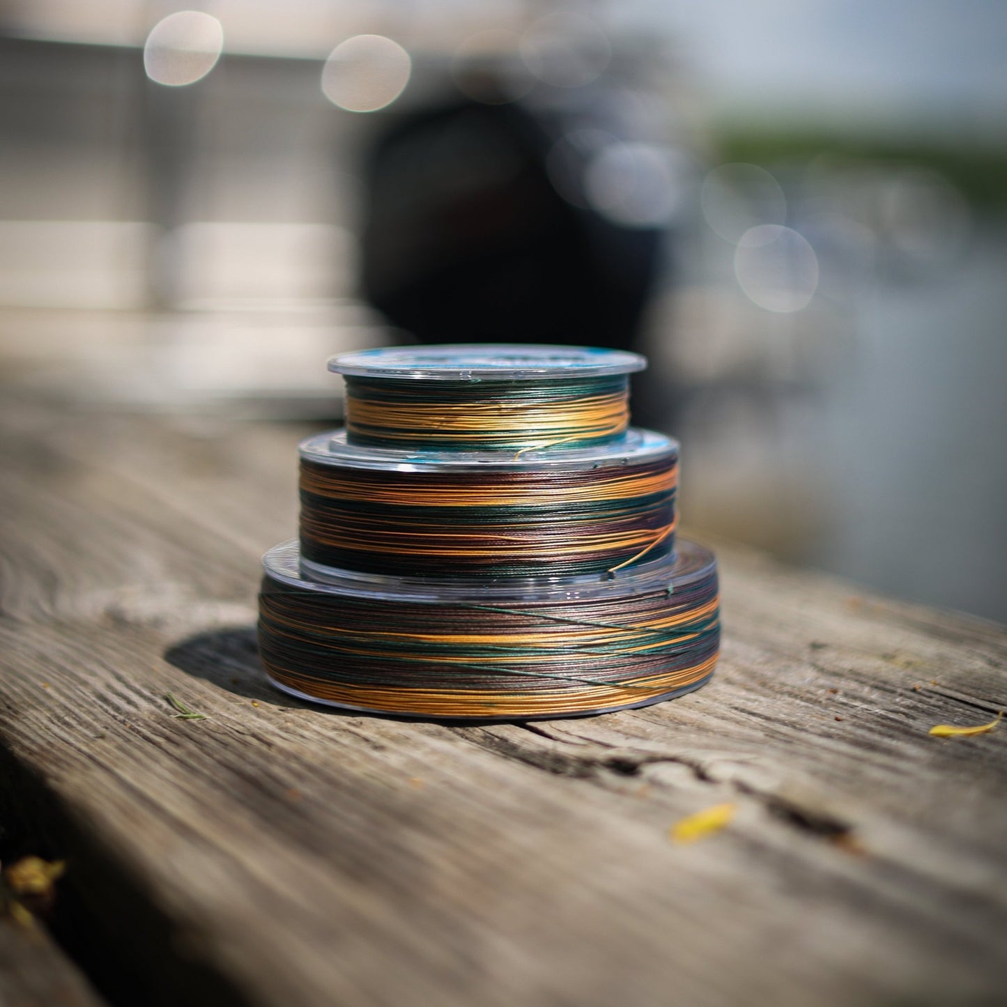 Reaction Tackle Braided Fishing Line - Green Camo – 6lb Braided Fishing Line for fishing (3 view)