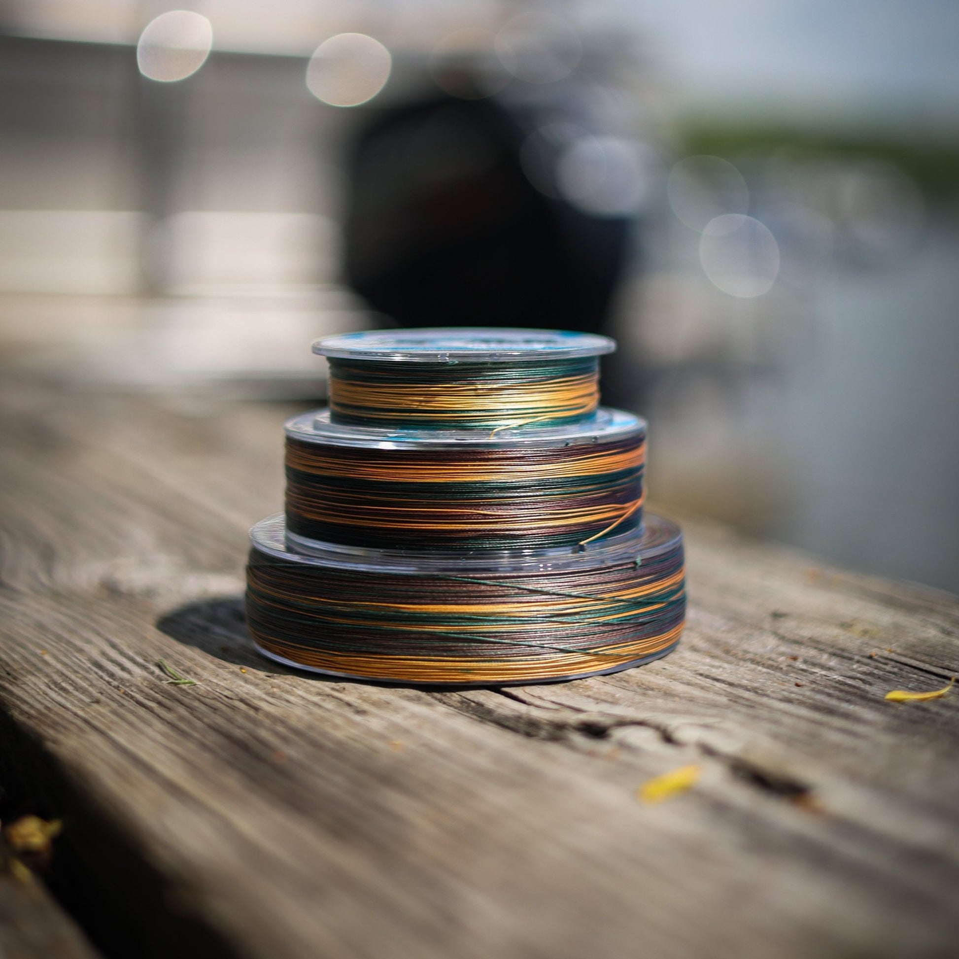 Reaction Tackle Braided Fishing Line - Green Camo – 6lb Braided Fishing Line for fishing (3 view)