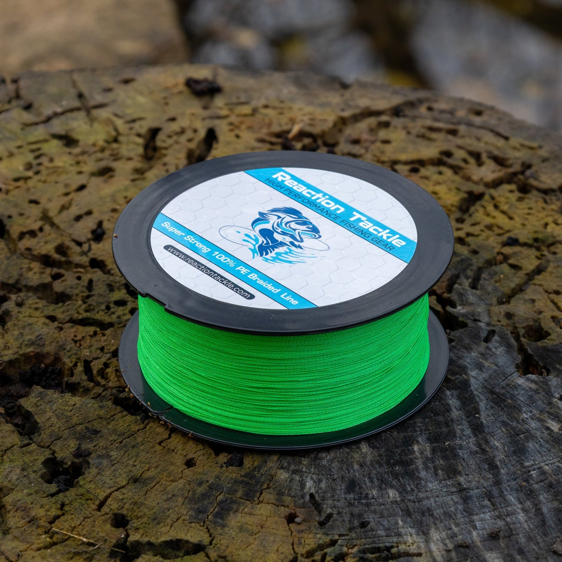 Reaction Tackle Braided Fishing Line - Hi - Vis Green – 10lb Braided Fishing Line for fishing (4 view)