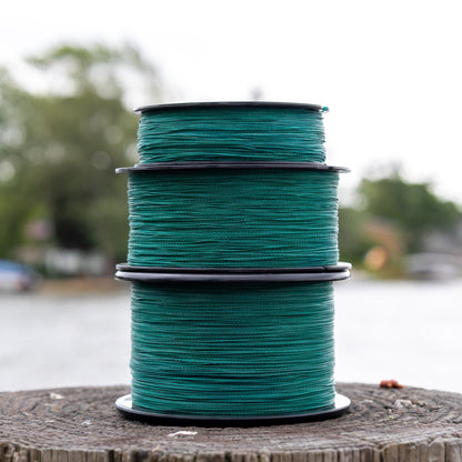 Reaction Tackle Braided Fishing Line - NO FADE Moss Green - NEW – 6lb Braided Fishing Line for fishing (8 view)