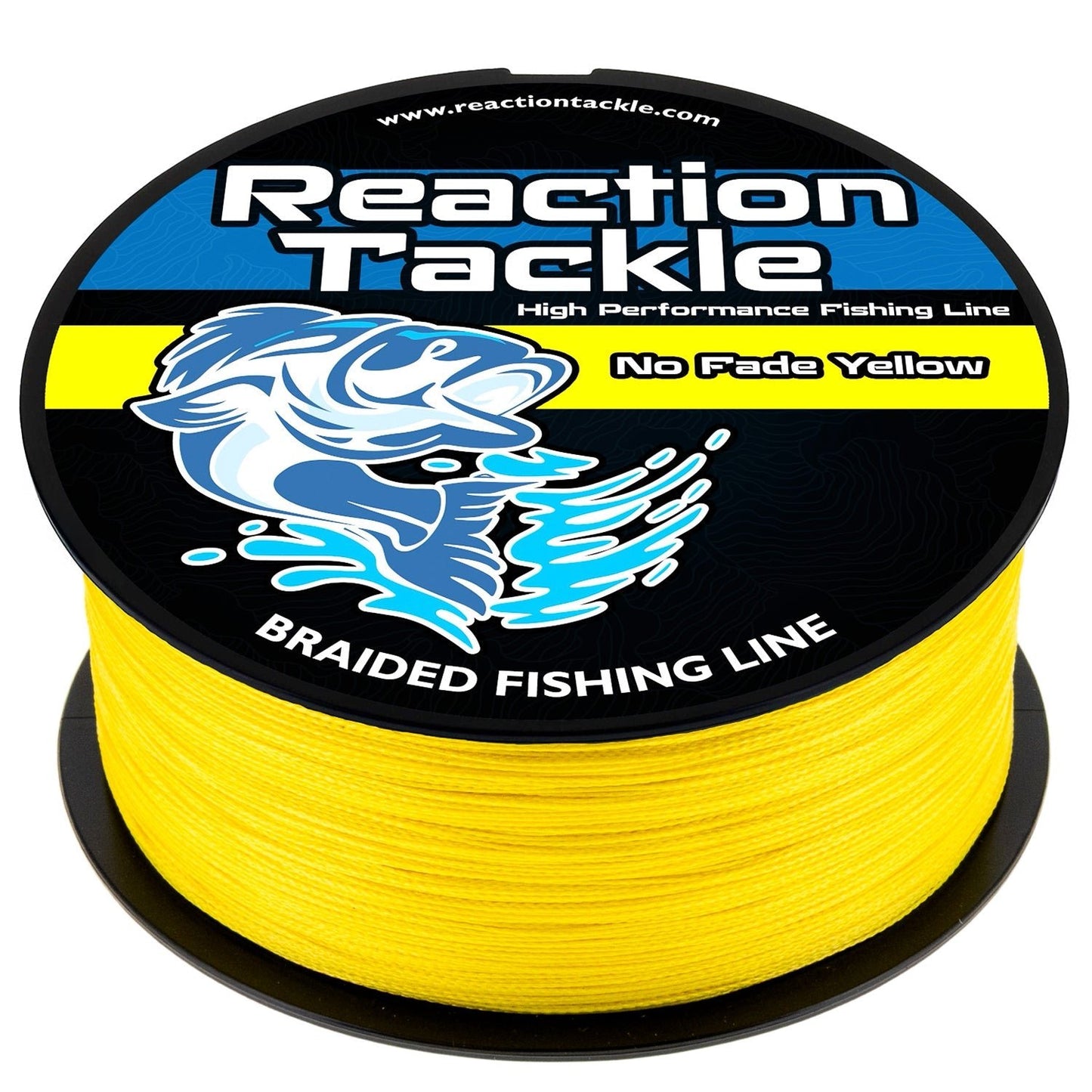 Reaction Tackle Braided Fishing Line - NO FADE Yellow - NEW – 6lb Braided Fishing Line for Braided Line (10 view)