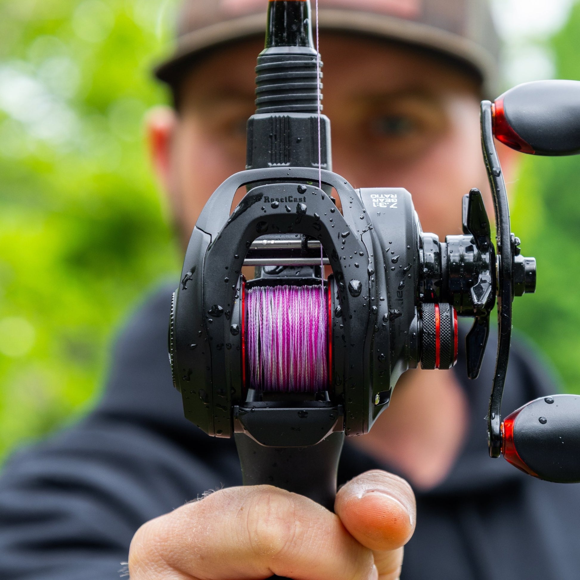 Reaction Tackle Braided Fishing Line - Pink Camo - NEW – 6lb Braided Fishing Line for fishing (6 view)