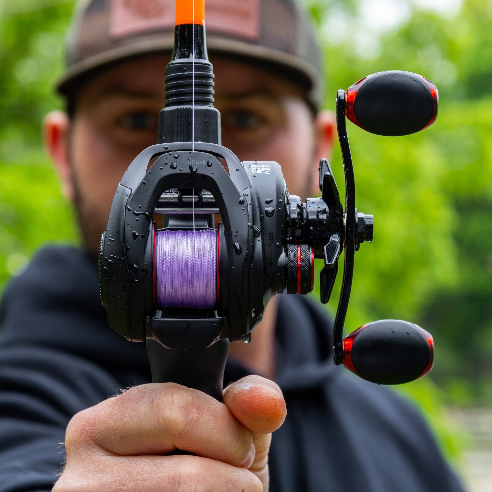 Reaction Tackle Braided Fishing Line - Purple - NEW – 6lb Braided Fishing Line for fishing (3 view)