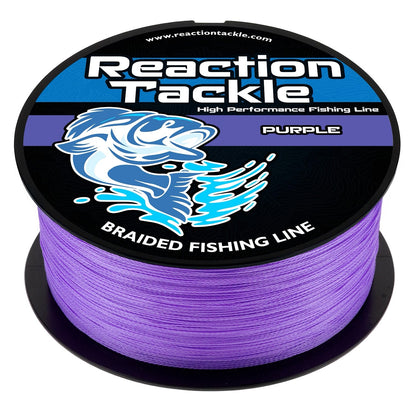 Reaction Tackle Braided Fishing Line - Purple - NEW – 6lb Braided Fishing Line for fishing (10 view)