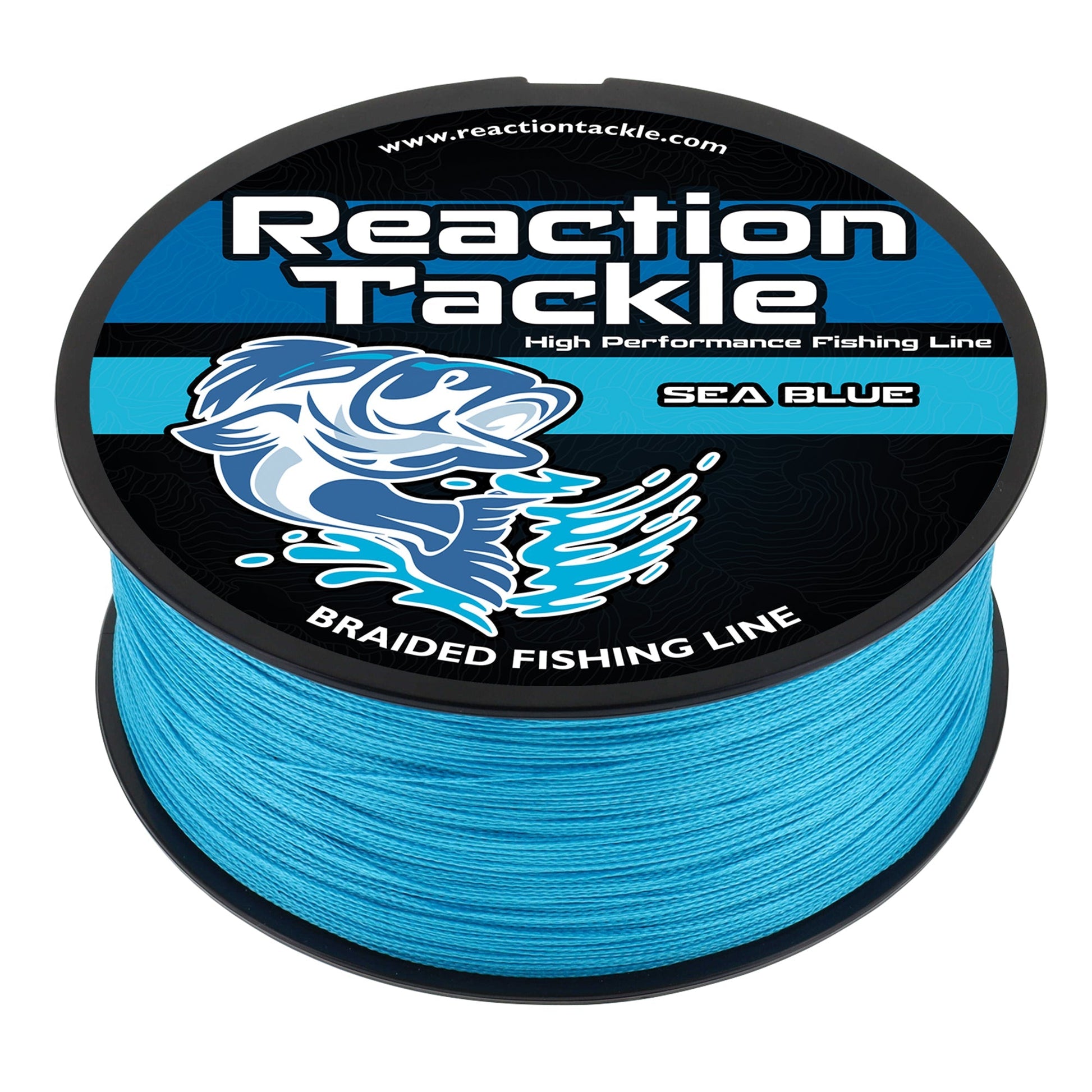 Reaction Tackle Braided Fishing Line - Sea Blue – 10lb Braided Fishing Line for fishing (1 view)