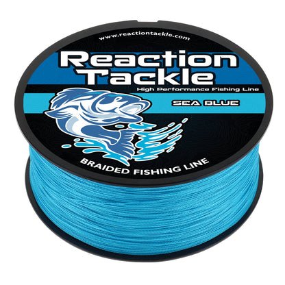 Reaction Tackle Braided Fishing Line - Sea Blue – 10lb Braided Fishing Line for fishing (1 view)
