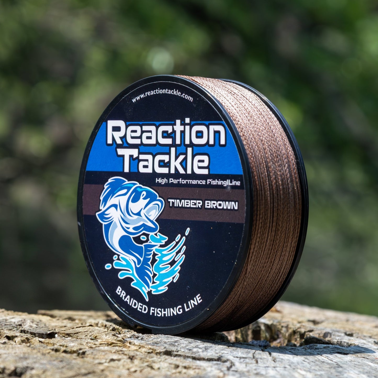 Reaction Tackle Braided Fishing Line - Timber Brown - NEW – 6lb Braided Fishing Line for fishing (6 view)