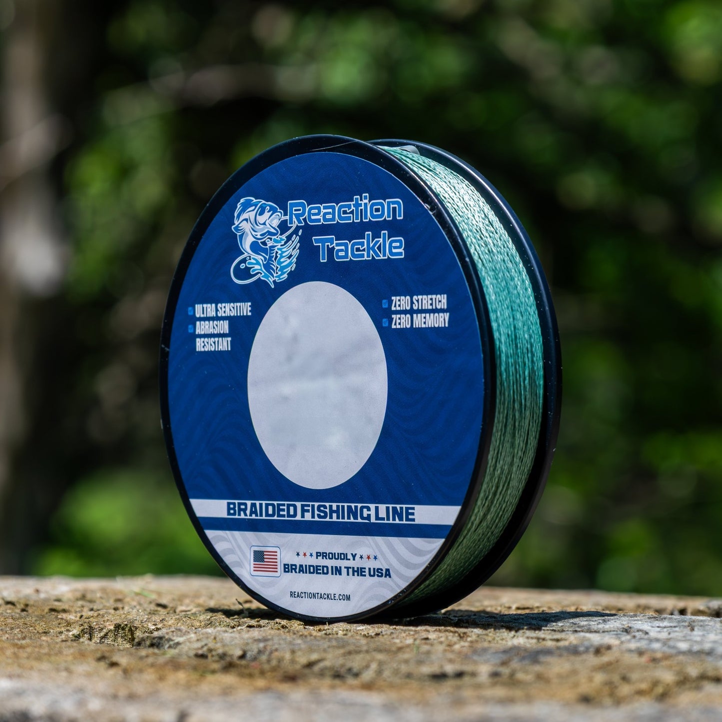 Reaction Tackle BRAIDED IN THE USA Fishing Line - 4X - NEW – X4 GREEN for fishing (15 view)