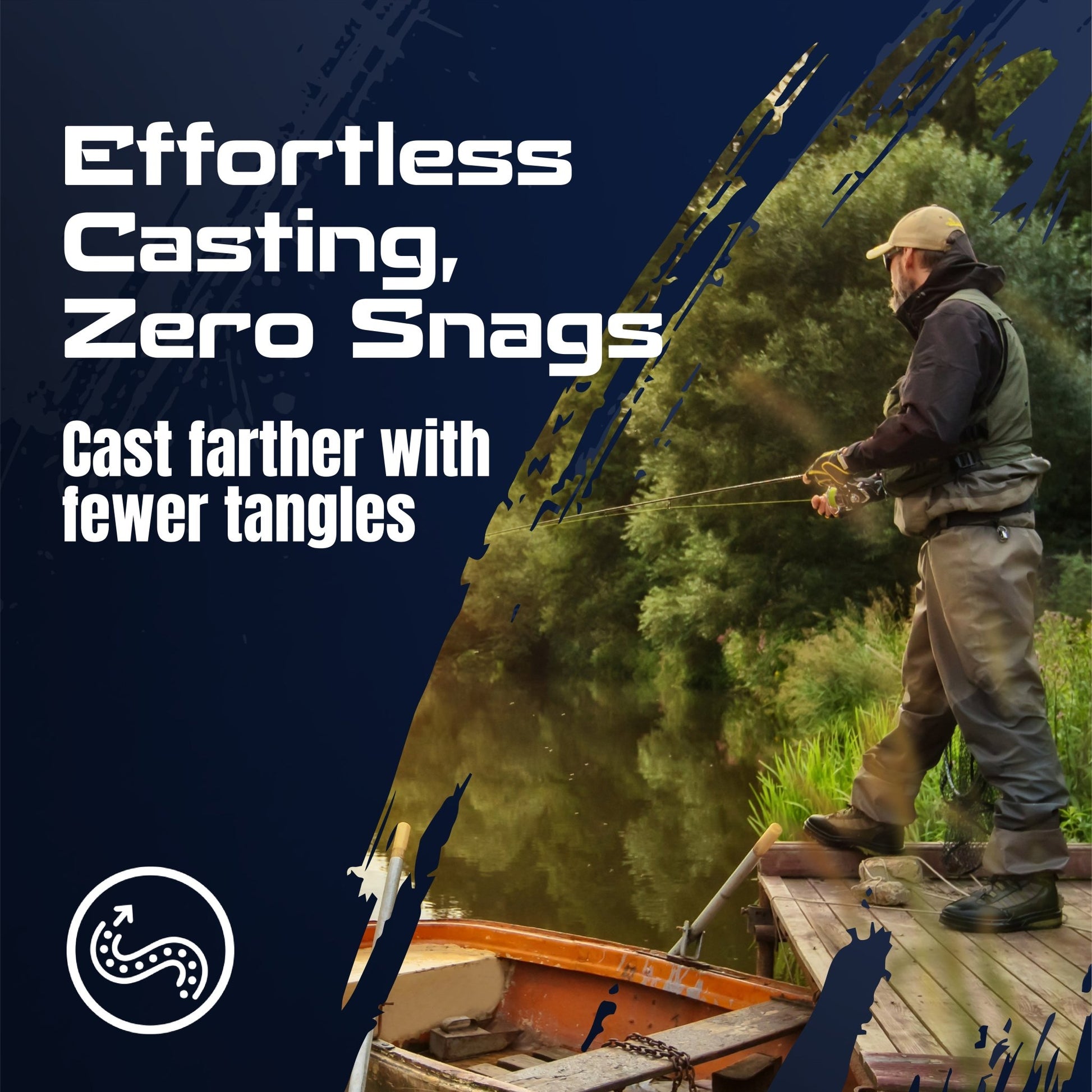 Reaction Tackle BRAIDED IN THE USA Fishing Line - 5X - NEW – X5 BLUE for fishing (6 view)