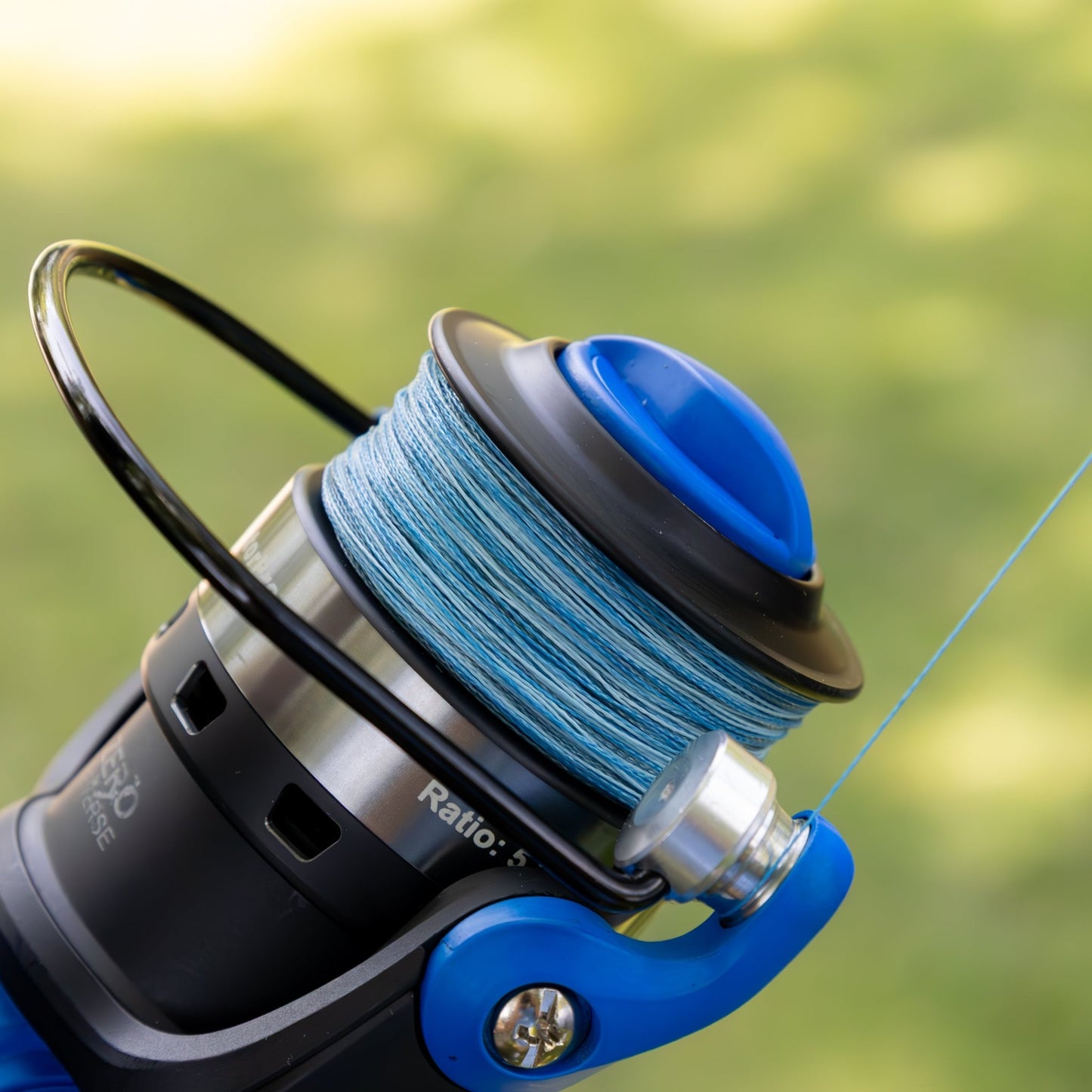 Reaction Tackle BRAIDED IN THE USA Fishing Line - 8X - NEW – X8 BLUE CAMO for fishing (3 view)