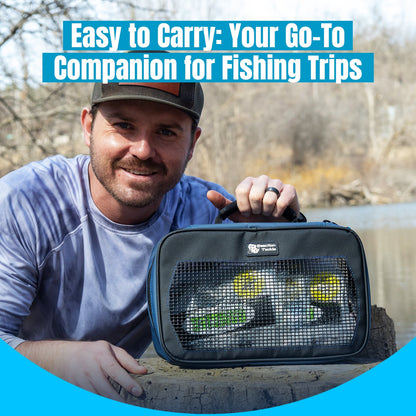 Reaction Tackle Breathable Mesh Bait Binder and Tackle Storage - New – Mesh Binder bags for fishing (6 view)