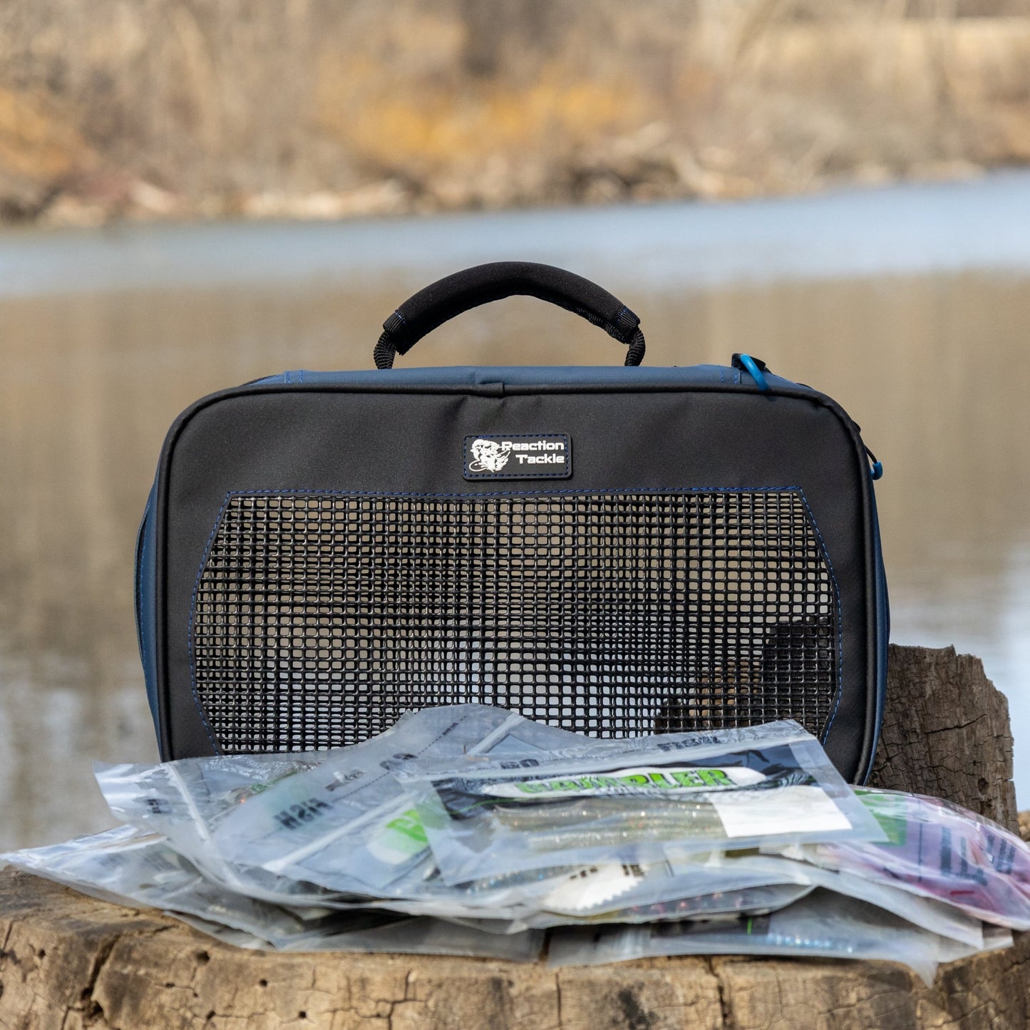 Reaction Tackle Breathable Mesh Bait Binder and Tackle Storage - New – Mesh Binder bags for fishing (8 view)