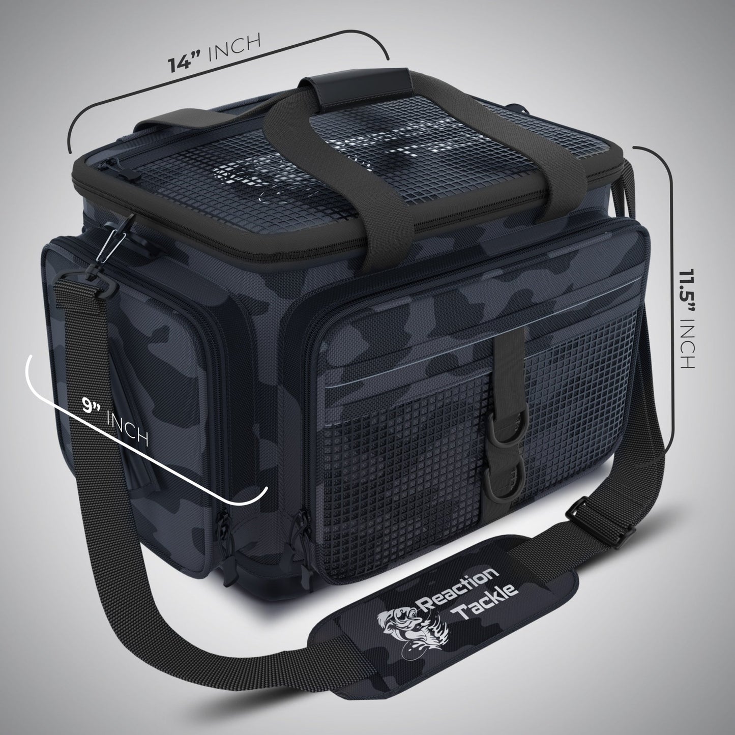 Reaction Tackle Camo Tackle Bag – for fishing (3 view)