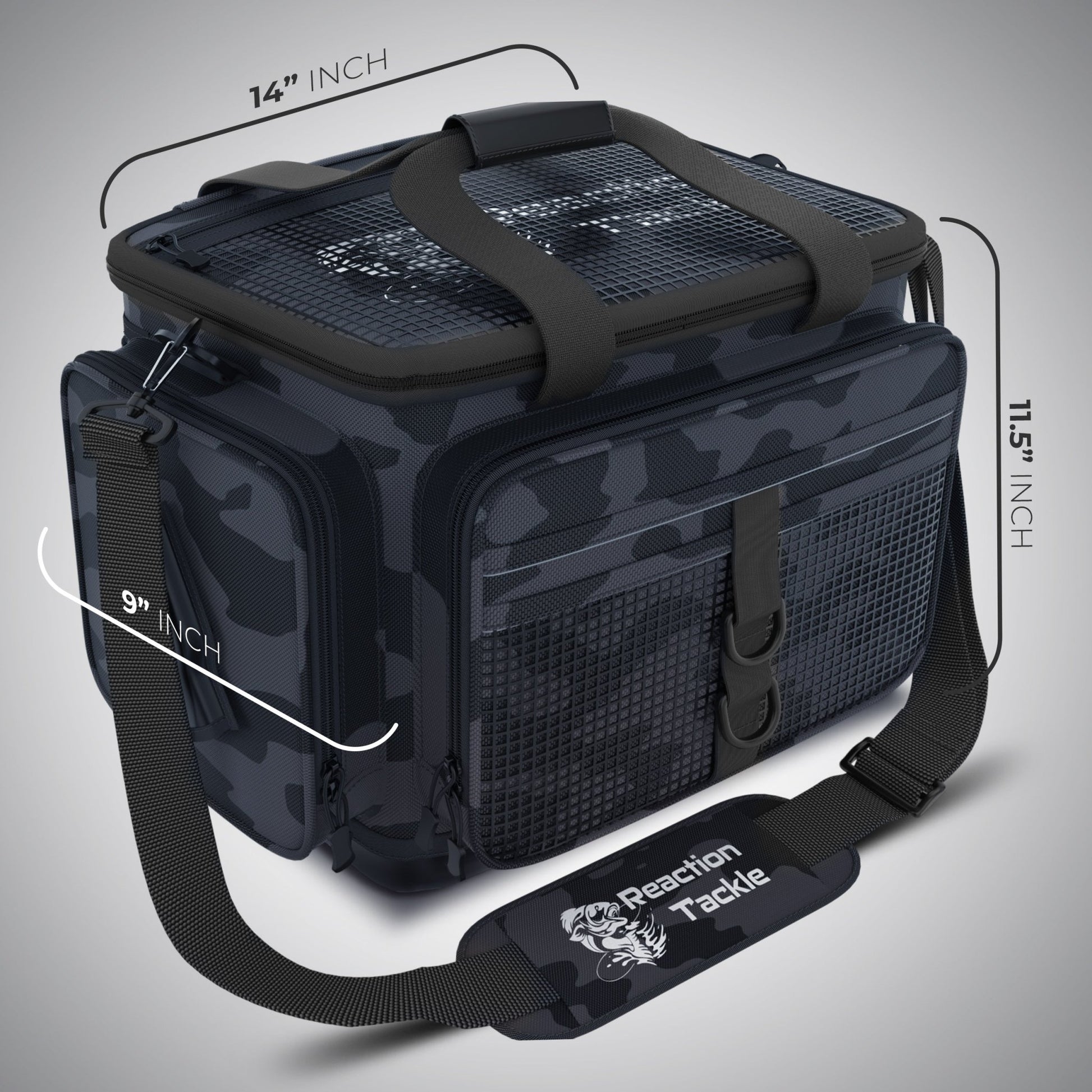 Reaction Tackle Camo Tackle Bag – for fishing (3 view)
