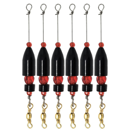 Reaction Tackle Carolina Ready Rigs 6 Pieces - Pre Rigged – Black for fishing (4 view)