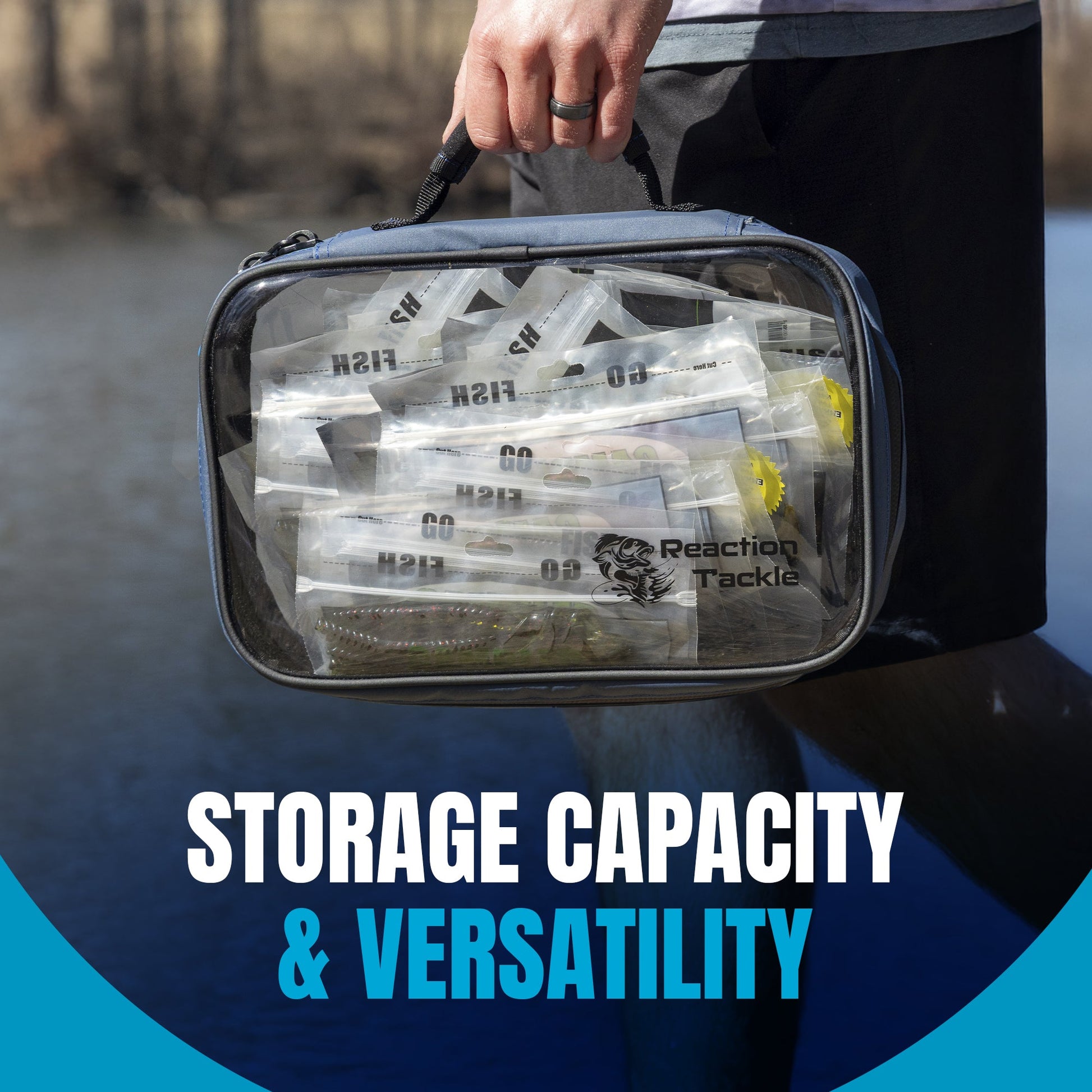 Reaction Tackle Clear Bait Binder and Tackle Storage - New – Clear Binder bags for fishing (7 view)