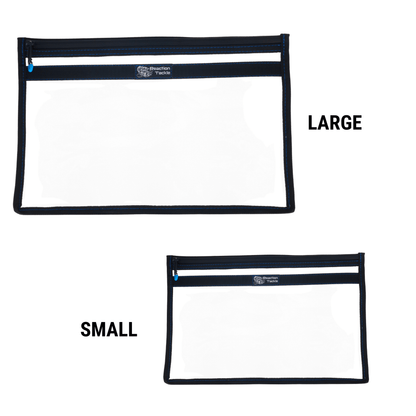 Reaction Tackle Clear Storage Bag Tackle Pak - Water - Resistant Plastic Storage - New – Small - 2pk for fishing (18 view)