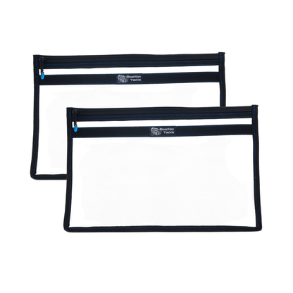 Reaction Tackle Clear Storage Bag Tackle Pak - Water - Resistant Plastic Storage - New – Small - 2pk for fishing (17 view)