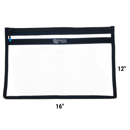 Reaction Tackle Clear Storage Bag Tackle Pak - Water - Resistant Plastic Storage - New – Small - 2pk for fishing (20 view)