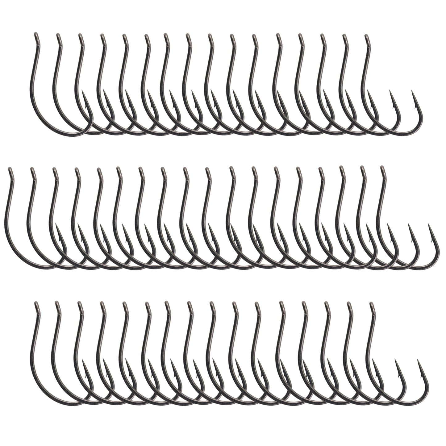 Reaction Tackle Drop Shot Hooks - Pack of 50 – 4 hooks for fishing (1 view)
