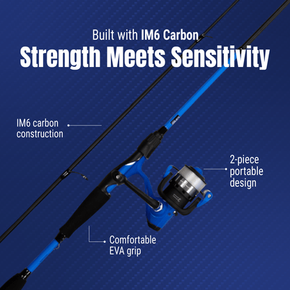 Reaction Tackle Fishing Rod and Baitcasting Reel Combo - Big Bite - NEW – BigBite - Medium/Heavy Action - Baitcasting for Combos (10 view)