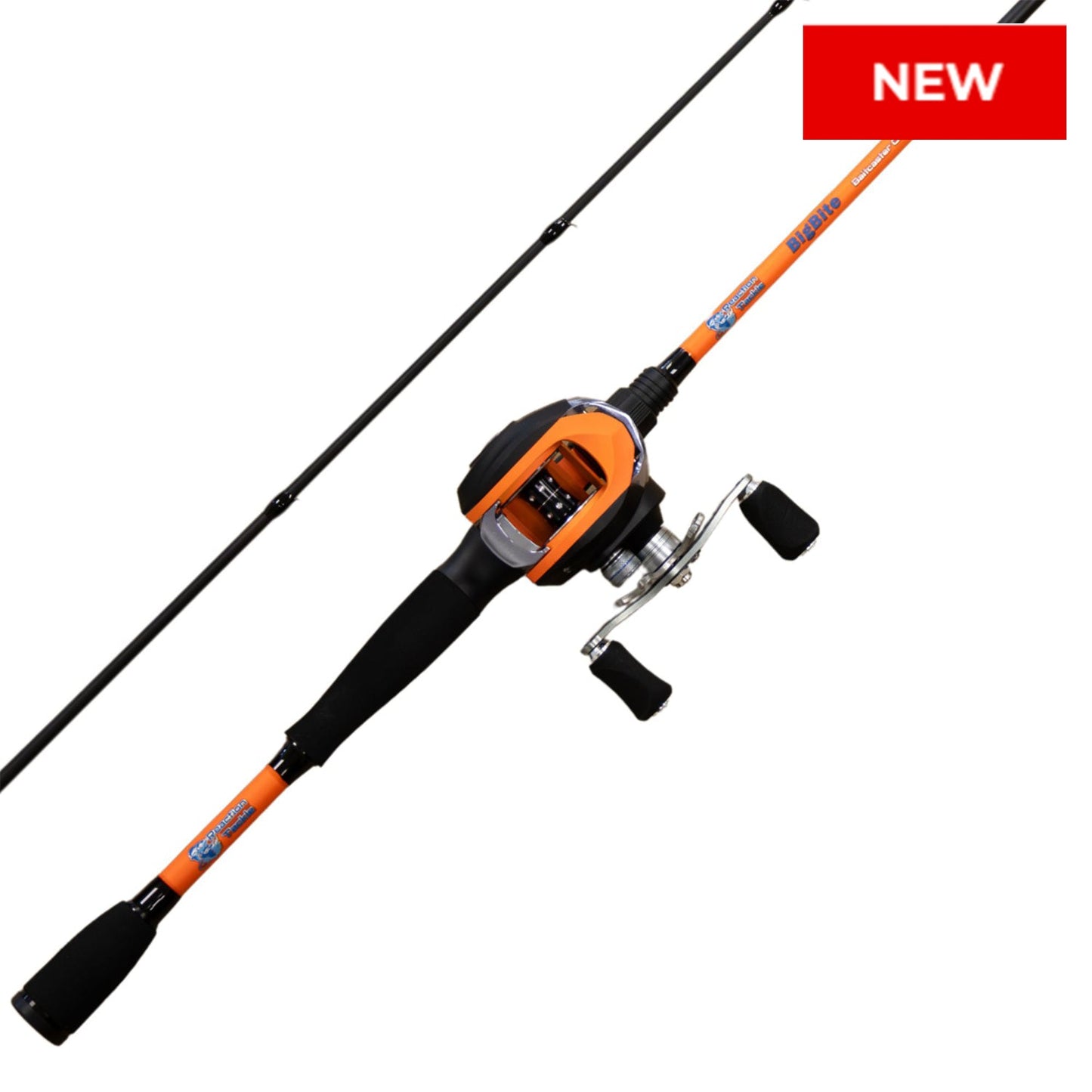 Reaction Tackle Fishing Rod and Baitcasting Reel Combo - Big Bite - NEW – BigBite - Medium/Heavy Action - Baitcasting for Combos (1 view)