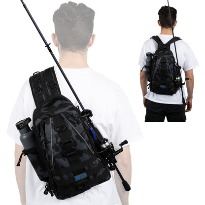 Reaction Tackle Fishing Tackle 2 - in - 1 Sling Bag/Backpack - 3 Sizes – Small for fishing (4 view)