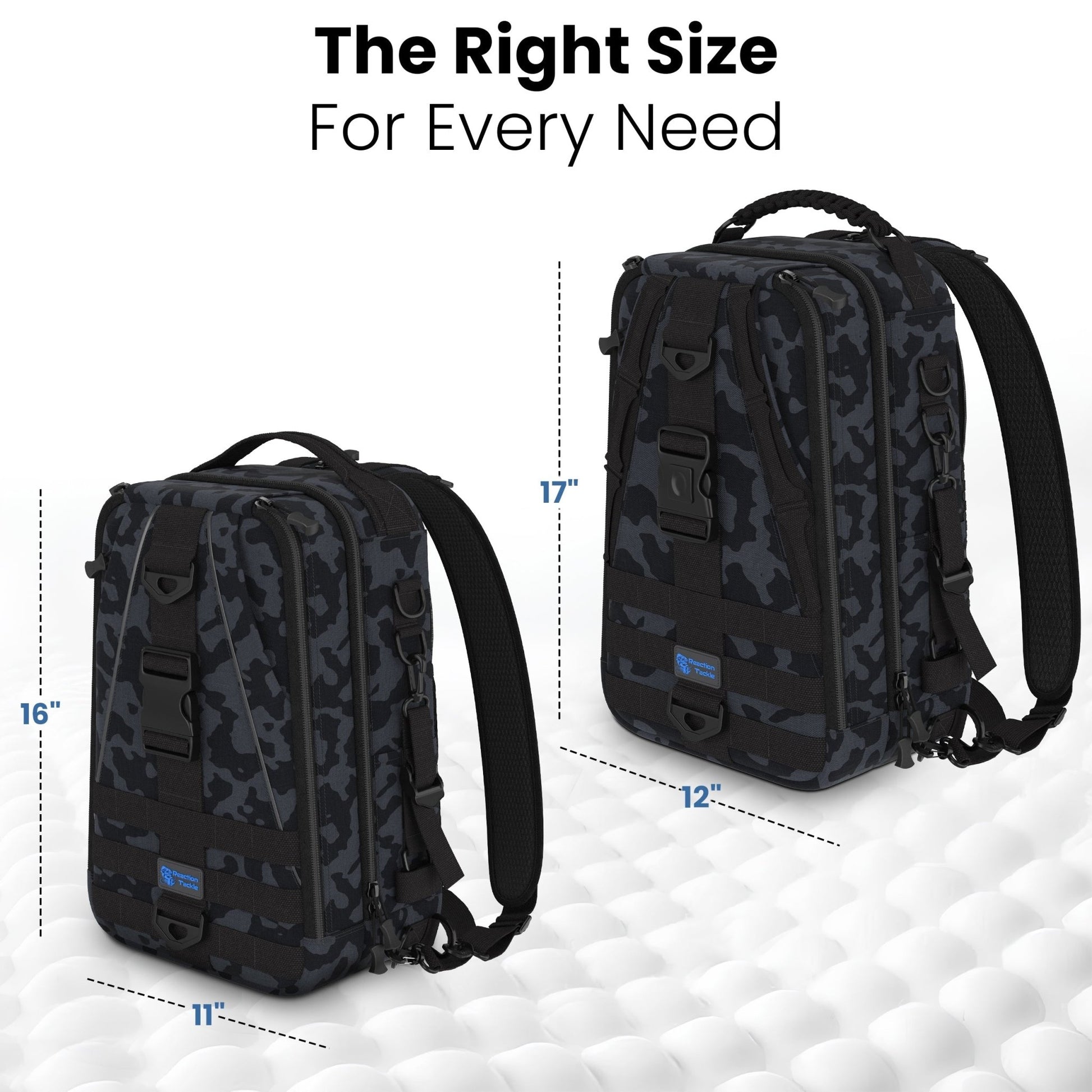 Reaction Tackle Fishing Tackle 2 - in - 1 Sling Bag/Backpack - 3 Sizes – Small for fishing (7 view)