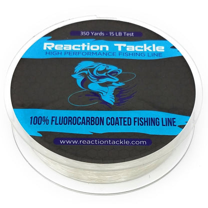 Reaction Tackle Fluorocarbon Coated Fishing Line – Clear Coated fishing line for fishing (2 view)