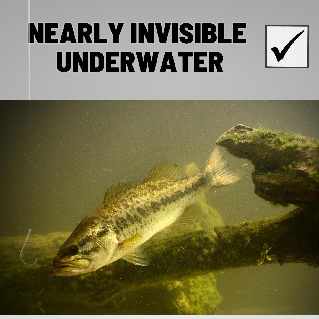 Reaction Tackle Fluorocarbon Coated Fishing Line – Clear Coated fishing line for fishing (3 view)