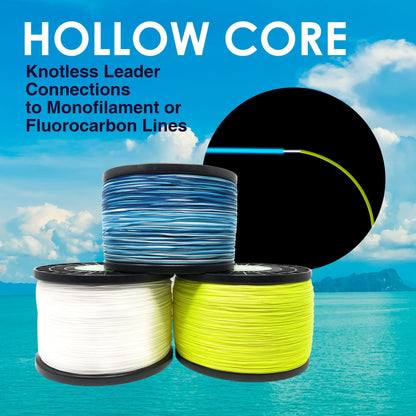 Reaction Tackle Hollow Core - 16 Strand Braided Fishing Line – 50lb Braided Fishing Line for fishing (4 view)