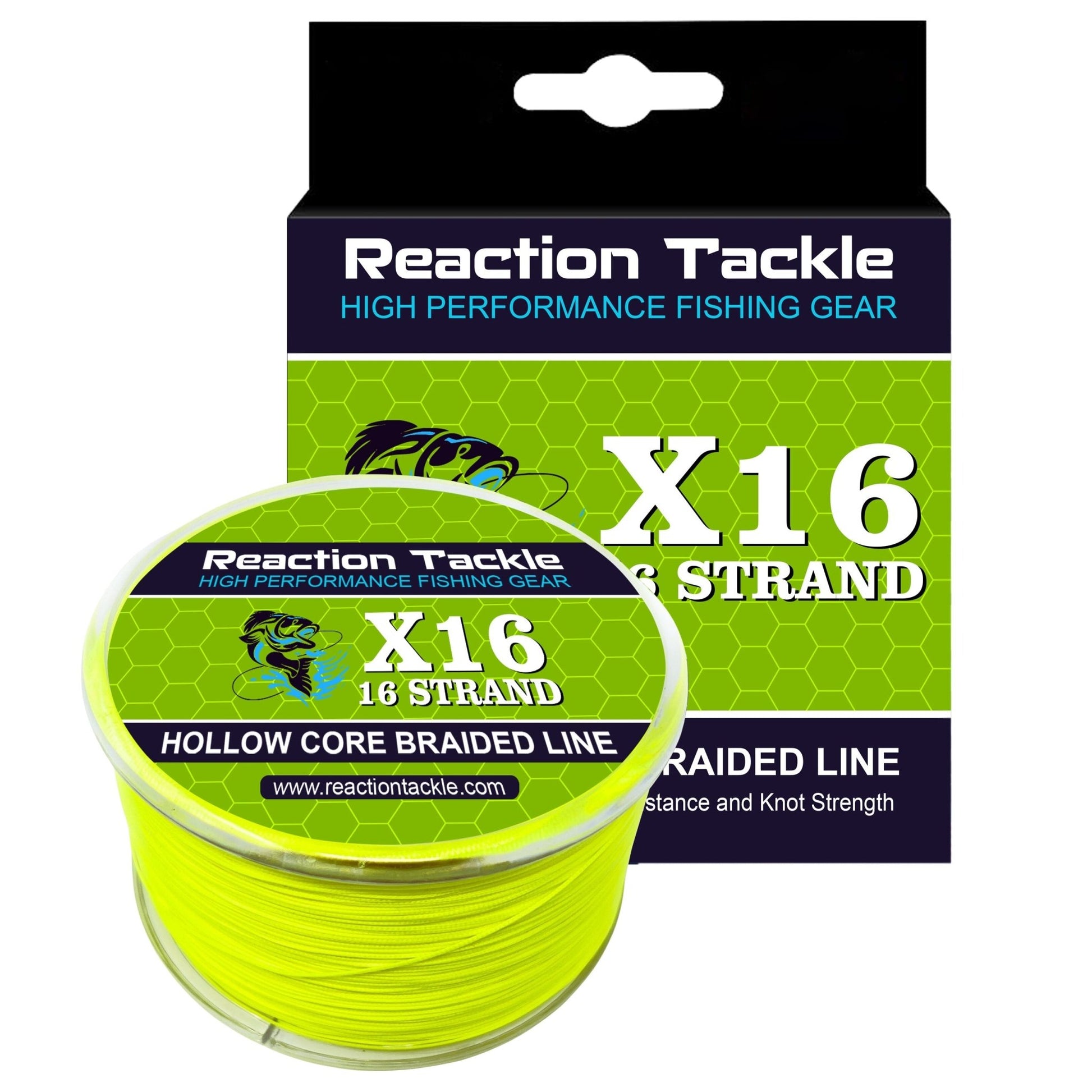 Reaction Tackle Hollow Core - 16 Strand Braided Fishing Line – 50lb Braided Fishing Line for fishing (5 view)