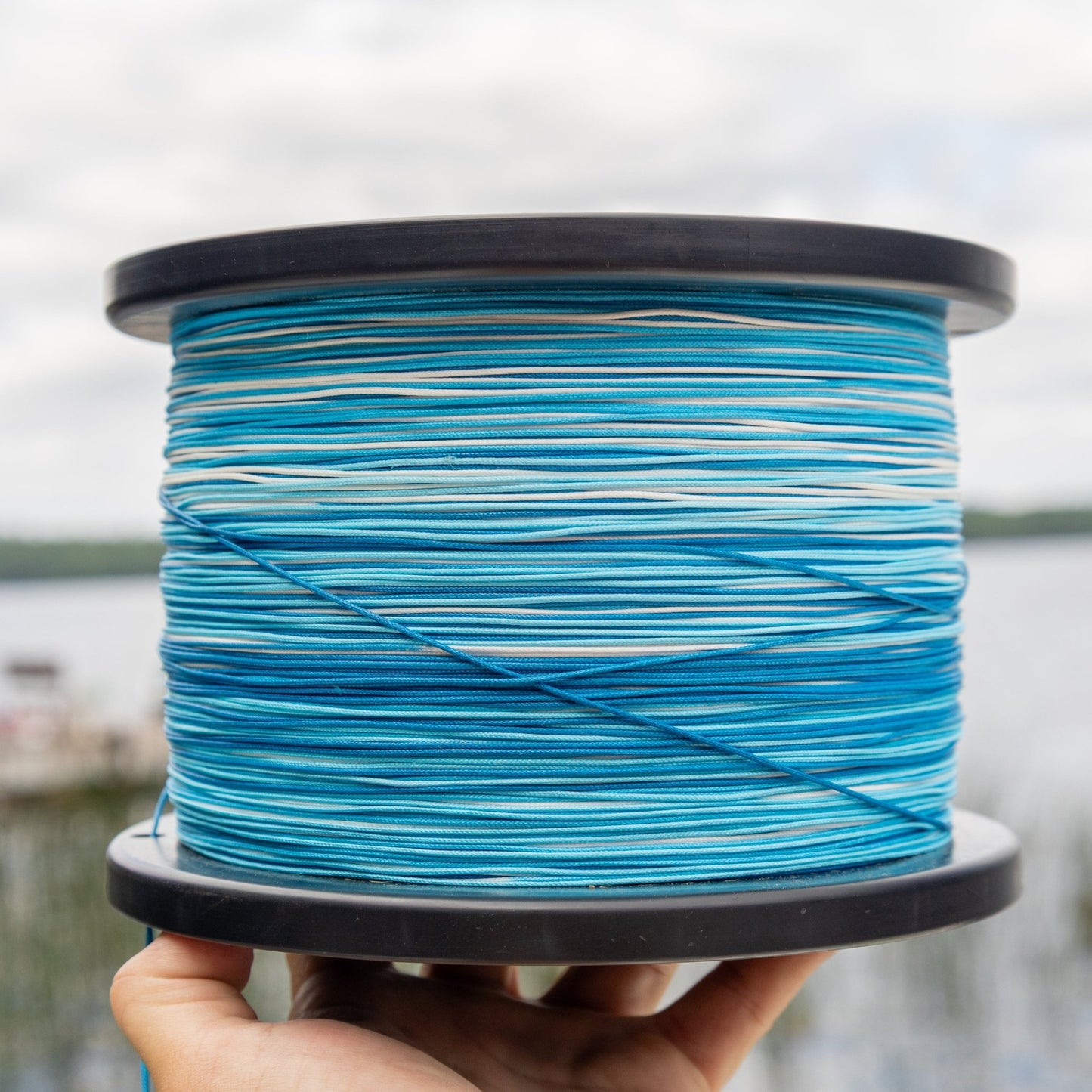 Reaction Tackle Hollow Core - 16 Strand Braided Fishing Line – 50lb Braided Fishing Line for fishing (3 view)