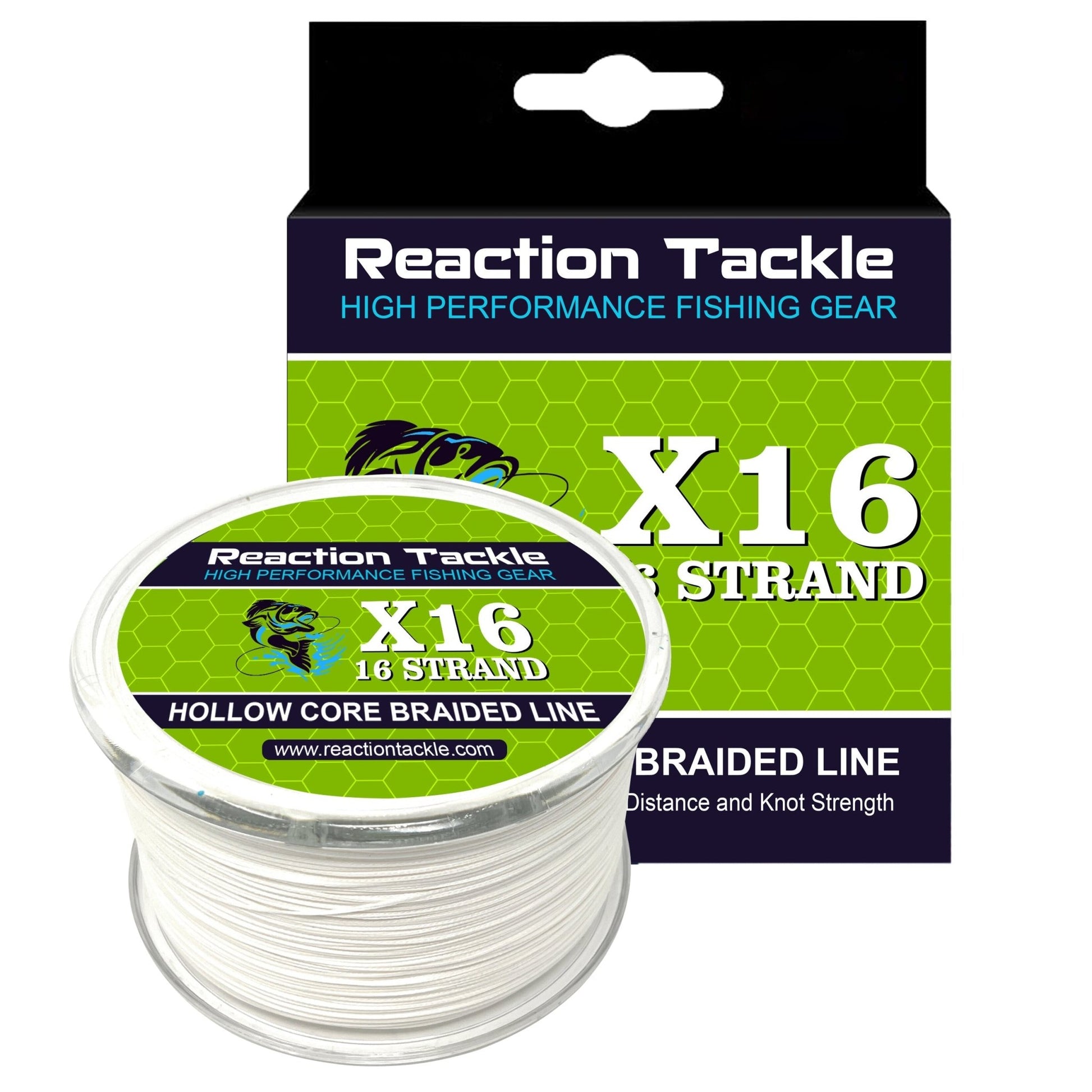 Reaction Tackle Hollow Core - 16 Strand Braided Fishing Line – 50lb Braided Fishing Line for fishing (6 view)