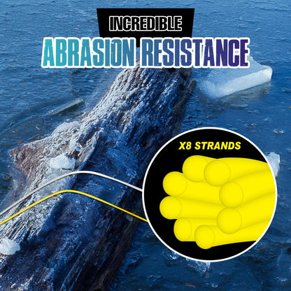 Reaction Tackle Ice Fishing Braided line - 8 Strand – 4lb Braided Fishing Line for fishing (12 view)